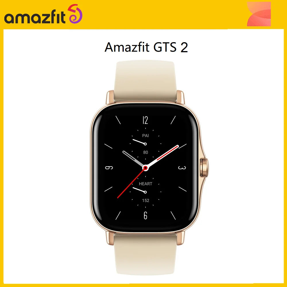 Amazfit GTS 2 Smartwatch 5ATM Water Resistant AMOLED Display Long Battery Life Smart Watch For Ios Android