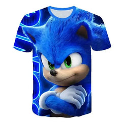 Sonic Tshirt Kids Clothing Boys Cartoon Game Super Sonic Boys Clothes children T-shirt Summer Clothes For Girls