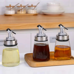 Leak Proof Oil Glass Oil Bottle Kitchen Household Seasoning Storage Bottle