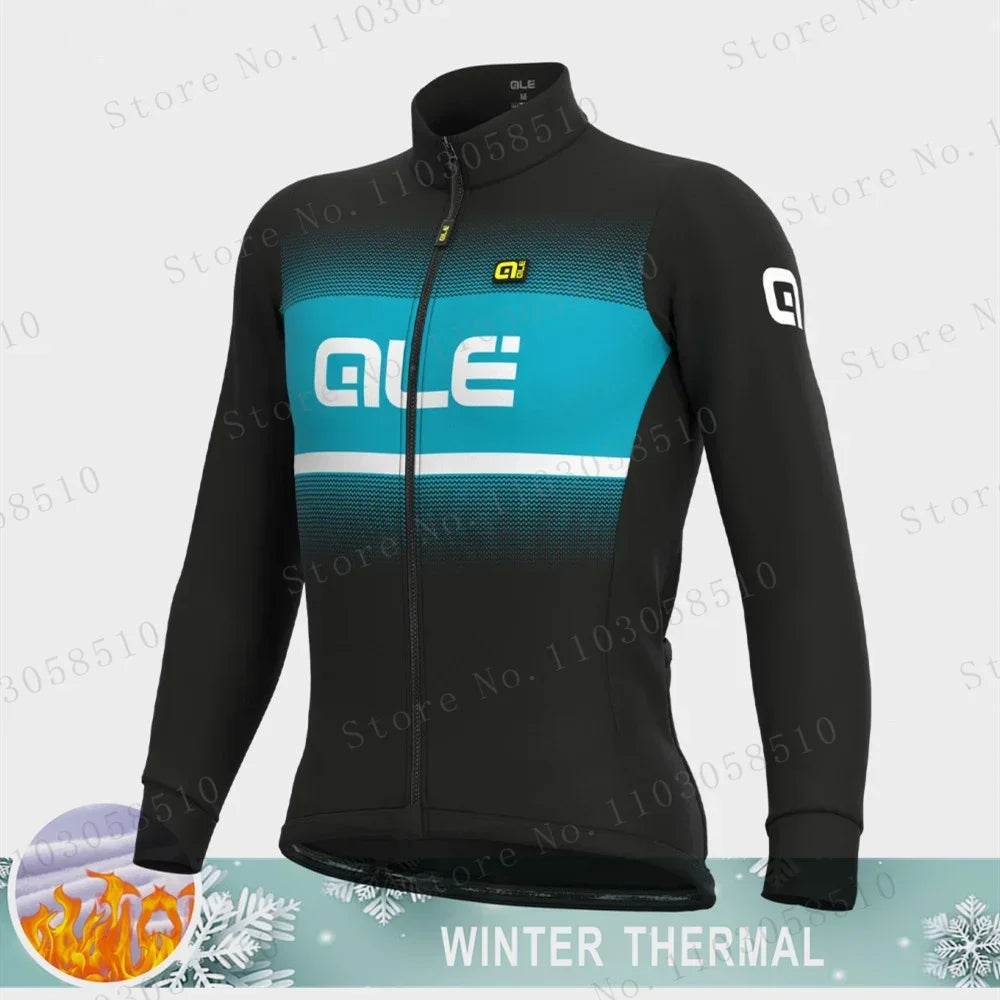 Men's Winter Cycling Jacket Warm Long Sleeve Weatherproof Windbreaker MTB Road Bike Bicycle Fleece Sports Cycling Clothing Coat