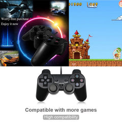 USB Wired Controller Game Joystic Gamepad Vibration Joystick For playstation  For WinXP/Win7/Win8/Win10 For PC Computer Laptop