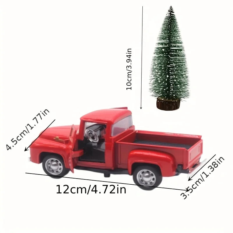 Christmas Trucks Ornaments Christmas Gifts for Kids Transporting Xmas Tree Car Christmas Decoration 2025 New Year Gift Navidad