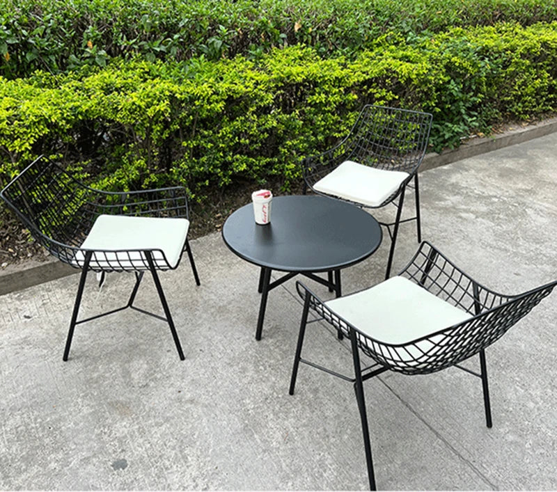 Outdoor tables and chairs, courtyard sales department, sun protection, outdoor milk tea shop, villa café, balcony