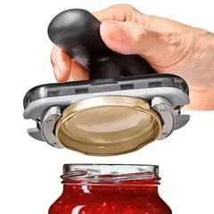 Jar Openers for Weak Hands, Stainless Steel Adjustable Jar Gripper, Manual Jar Lid Opener and Bottle Opener Tool, Kitchen Gadget