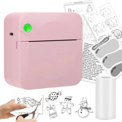 Mini printer, Bluetooth pocket thermal printer, ink-free portable sticker printer