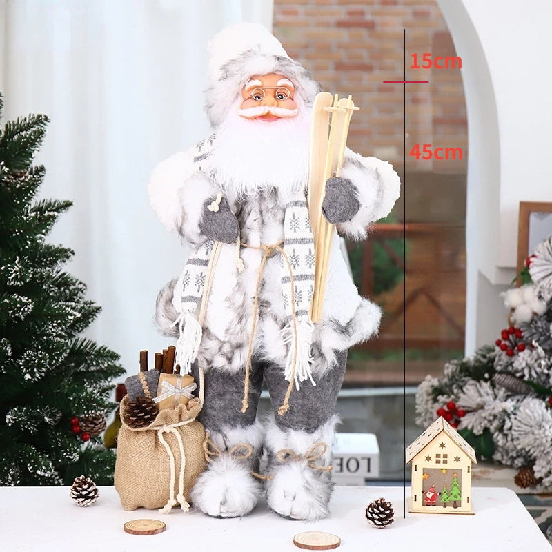 Big Size Christmas Dolls Santa Claus Toys Xmas Figurines Christmas Gift for Kid Gift Christmas for Home Window Table Decoration