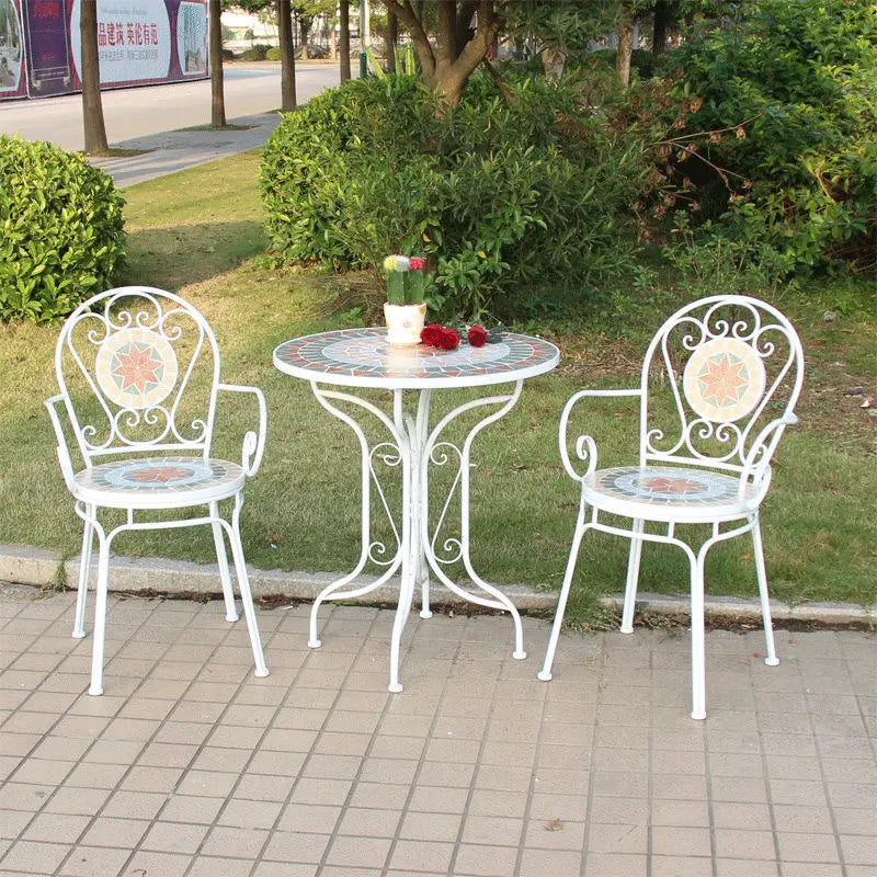 Table and Chair Outdoor Terrace Courtyard Leisure Small Tea Table