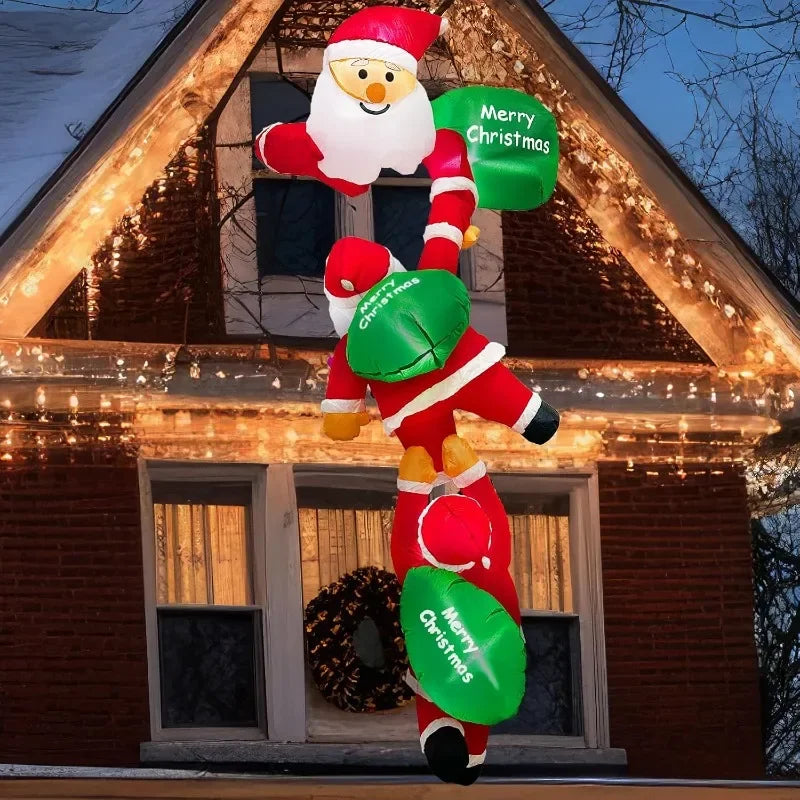 Christmas Decoration 4 Giant Father Christmas Snowman Inflatable Outdoor