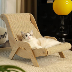 Cat Lounge Chair Cozy Sturdy Cat Lounger Cat Furniture Cat Lounger Cat Hammock Bed Cat Beach Chair for Indoor Cats Kitty Pet Dog