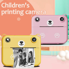 Digital Children Camera Photography Instant Print Photo 1080P HD Video Recorder Mini Thermal Printer