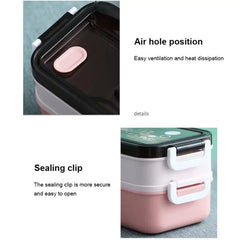 Portable Lunch Box Save Space Durable Fashion Demand Essential Leak-proof Lunch Box