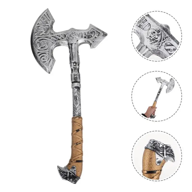 Halloween Costume Plastic Toy Costume Party Accessories Viking Axe Cosplay Haunted House Scary Props