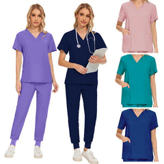 Women Wear Scrub Suits Hospital Doctor Working Uniform