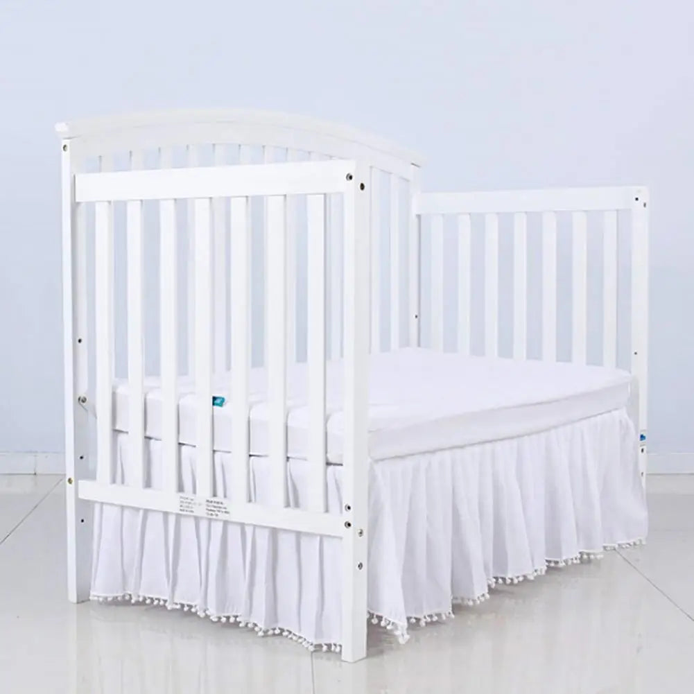 Adjustable Elastic Bedding Crib Ruffle Bed