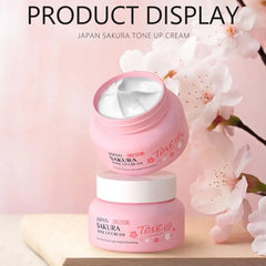 LAIKOU Japan Sakura Essence Cream Cherry Blossom Facial Cream Moisturizing Shrink Pores Cosmetics Collagen