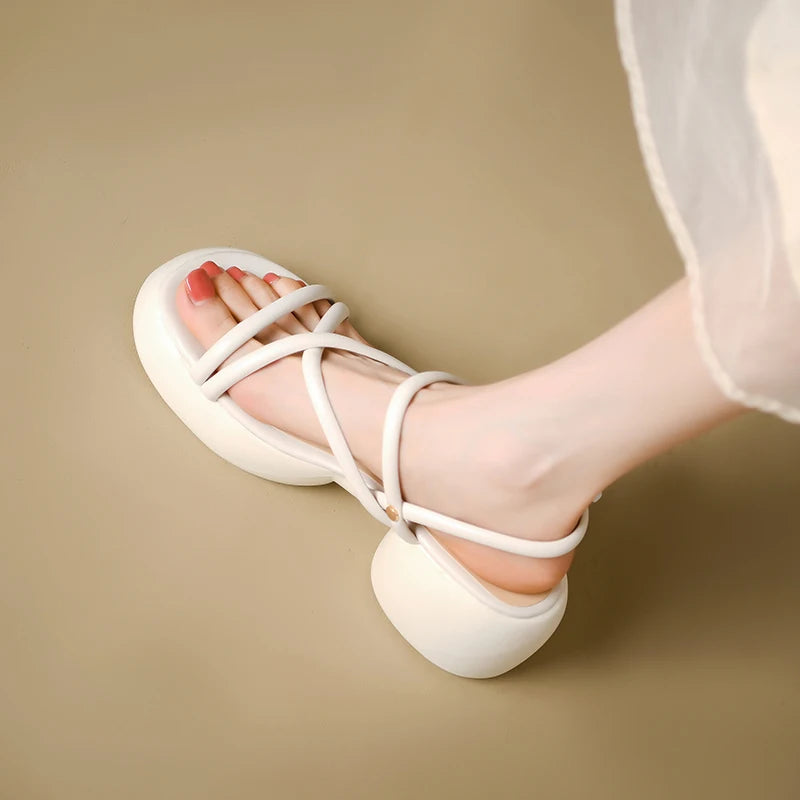 Clogs With Heel Summer High Sandals Female Women’s Shoes