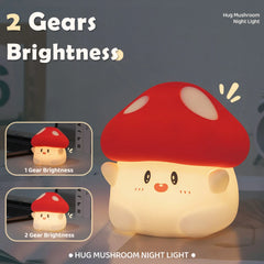 Cute Mushroom Night Light Timing Nursery Sleeping Nightlights