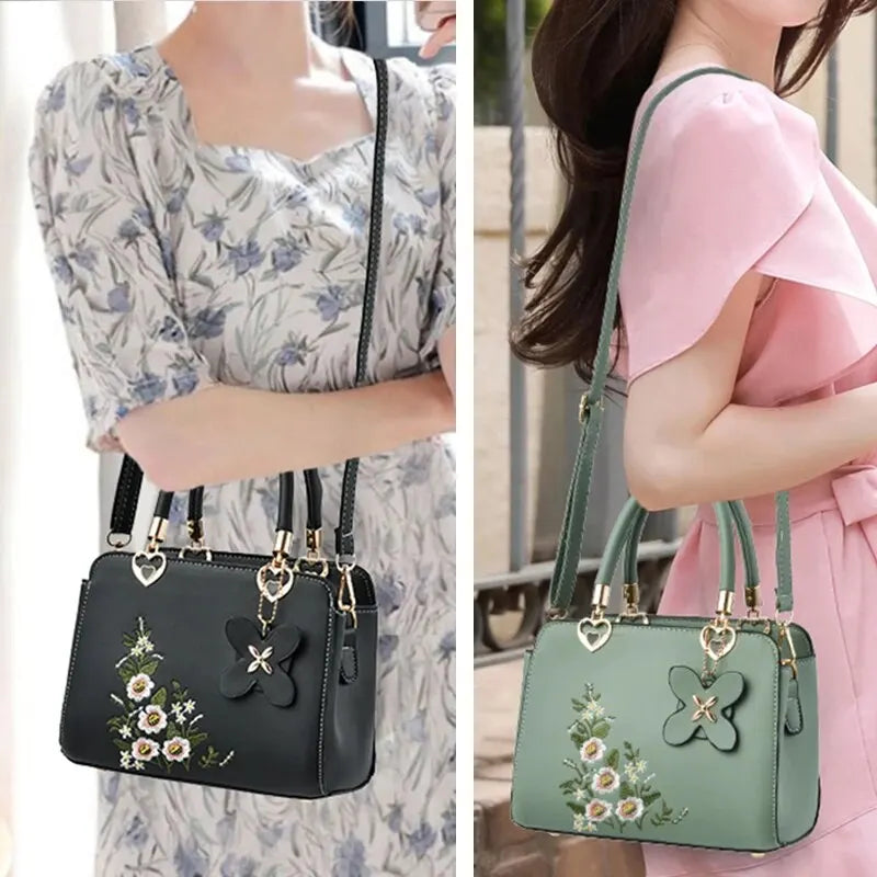 Women Embroidery Handbags Purse Tote Bags