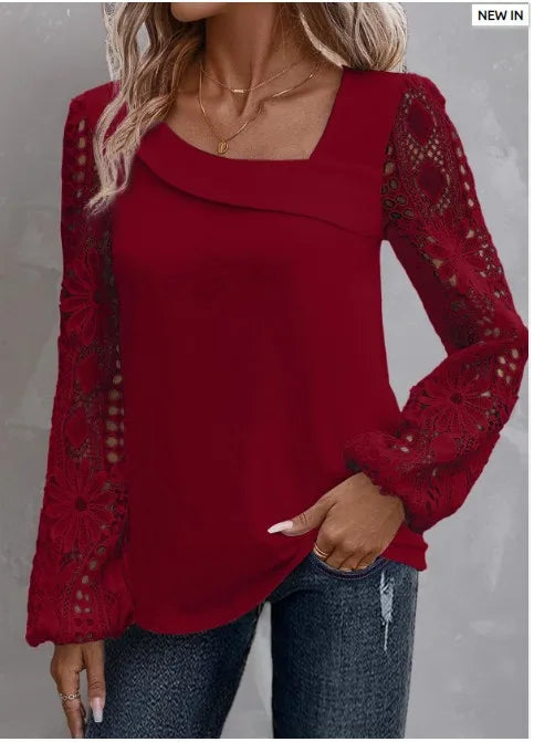 Casual New Arrivals Shirts And Blouses Elegant Female Loose Long Sleeve Tops