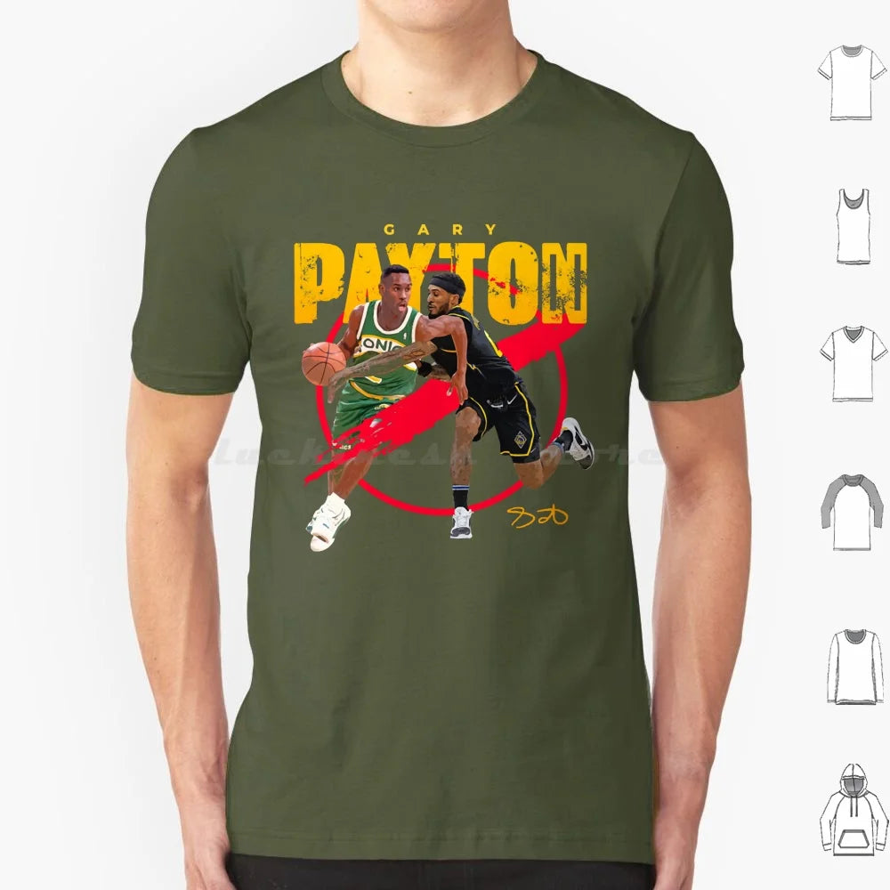 Gary Payton Ii T Shirt Men Women Kids 6xl Seattle Supersonics Sonics 90s Basketball Reign Shawn Kemp Gary Payton Hersey Hawkins