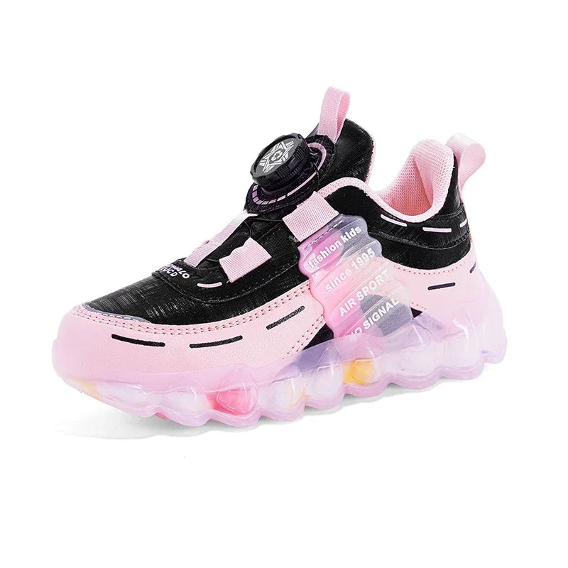 Spring Children Girls Boys PU Sneakers Toddlers Casual Shoes