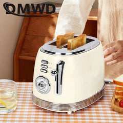 DWMD Household Electric Toaster Stainless Steel Bread Maker