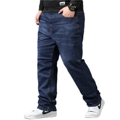 Mens Oversize Jeans Wide Leg Pants Man Jeans