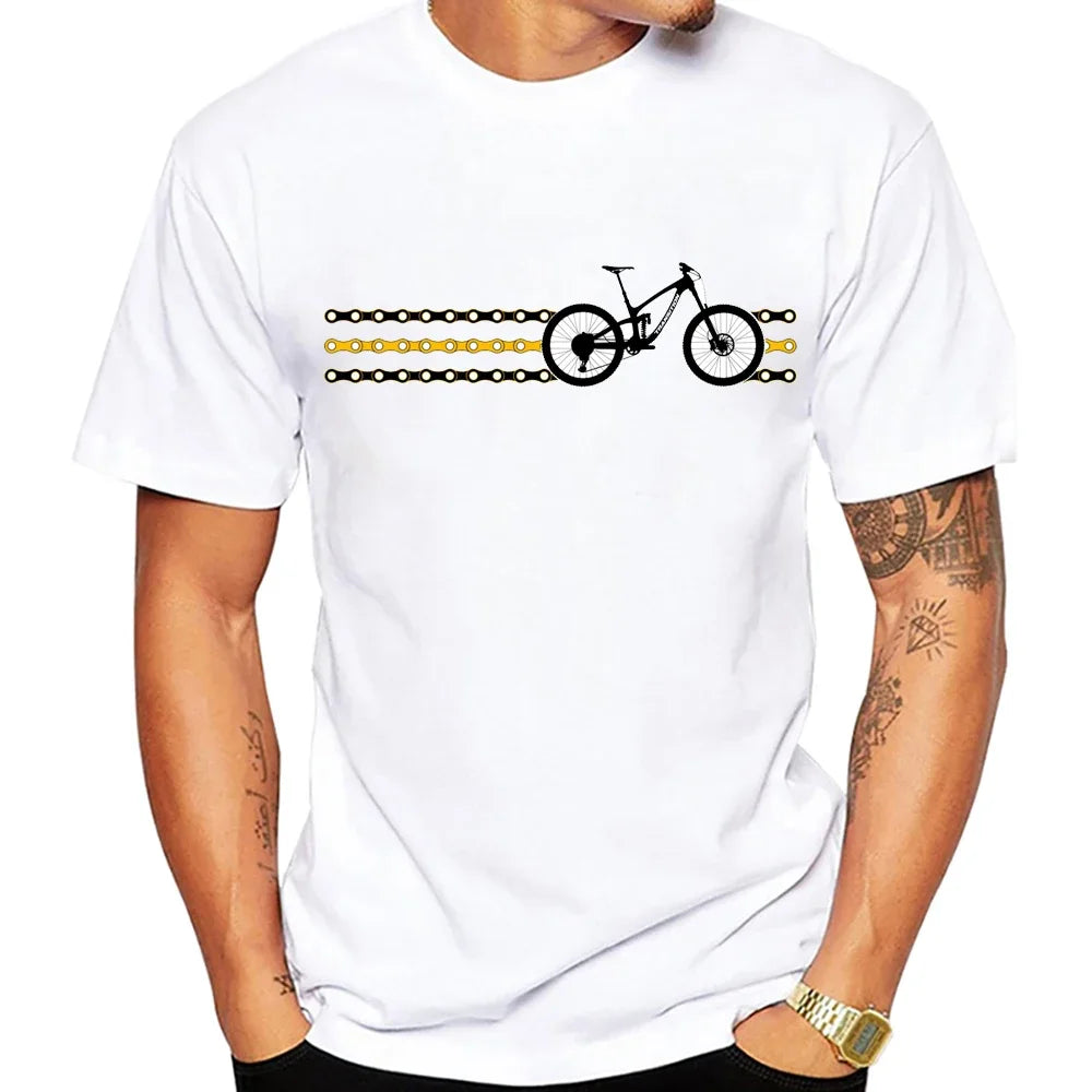 Scots Pine Mountain Bike T-Shirt Men Bicycle Jersey Cycling Adventure Tshirts