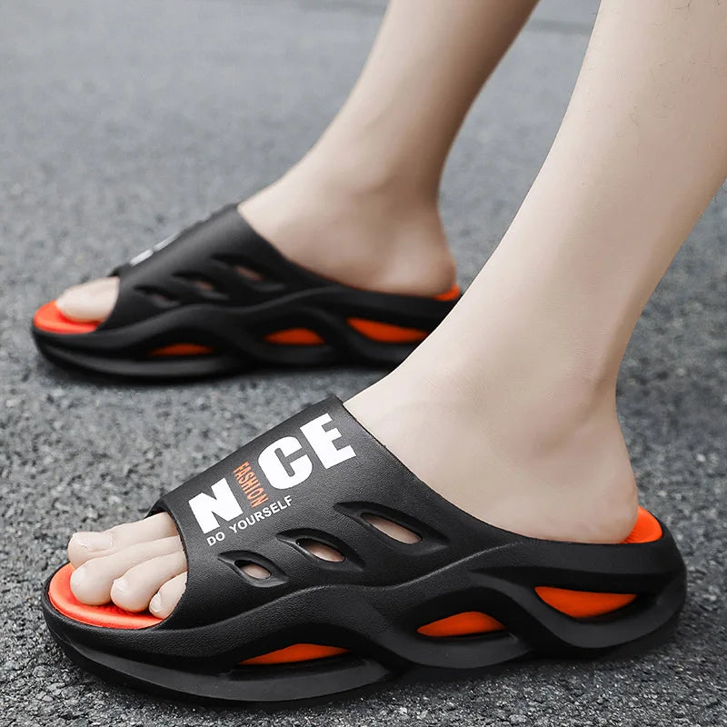 Summer Men Slippers Fashion Platform Sandals Outdoor Garden Shoes Beach Slippers