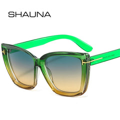 Women Fashion Brand Designer Clear Lens Eyewear Men Green Sun Glasses