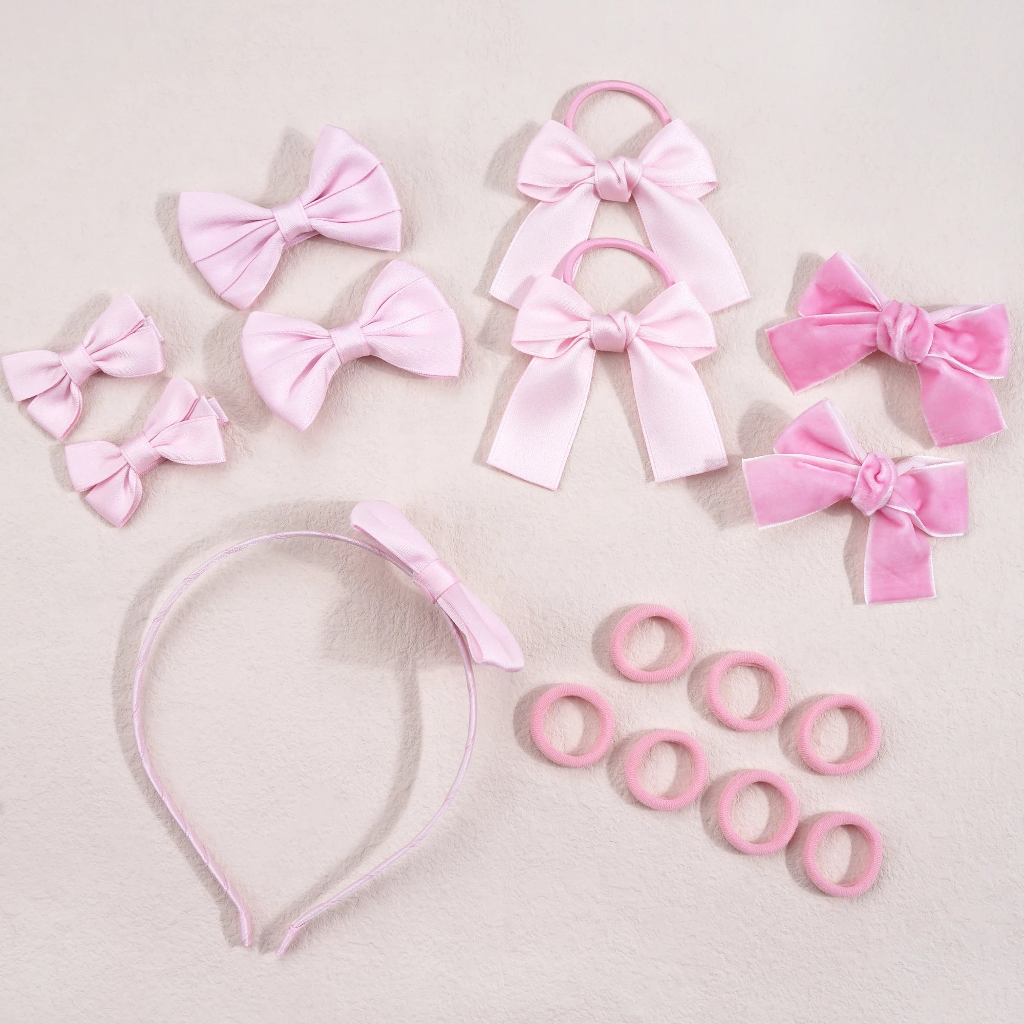 16Pcs/set Girls Hair Accessories Set Hair Ties Elastic Rubber Bands for Children Kids Hairpin Ponytail Holder Scrunchies Gift