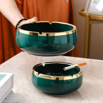 Large capacity ceramic ashtray – living room ornaments