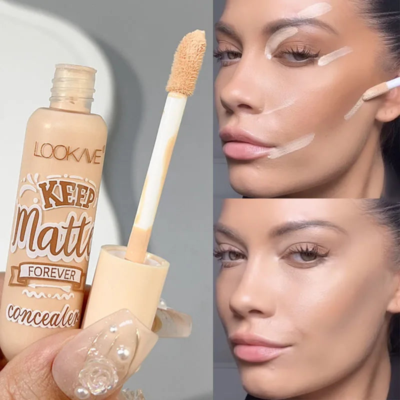 Liquid Concealer Waterproof Cover Acne Dark Circles Lasting Moisturizing Contouring Concealer