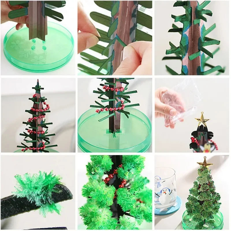 Magic Growing Christmas Tree Paper Crystal Trees Blossom Toys