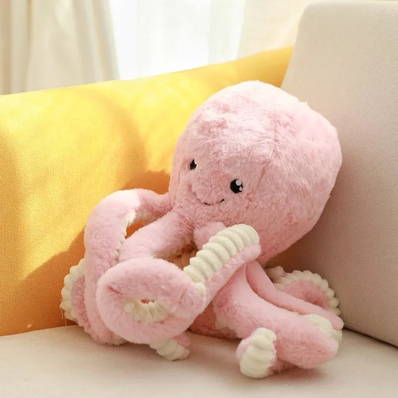 18-80CM Colorful Octopus Plush Toys Soft Stuffed Cartoon Animals Doll