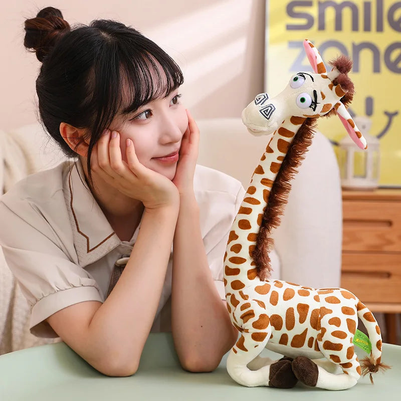 35-120cm Kawaii Simulation Giraffe Soft Stuffed Lifelike Wild Animals Soft Doll Home Decor RoomOrnament Birthday Gift