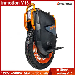 INMOTION V13 Electric Unicycle 126V 3024Wh Battery 4500W Motor Newest Generation In motion V13 Challenger EUC