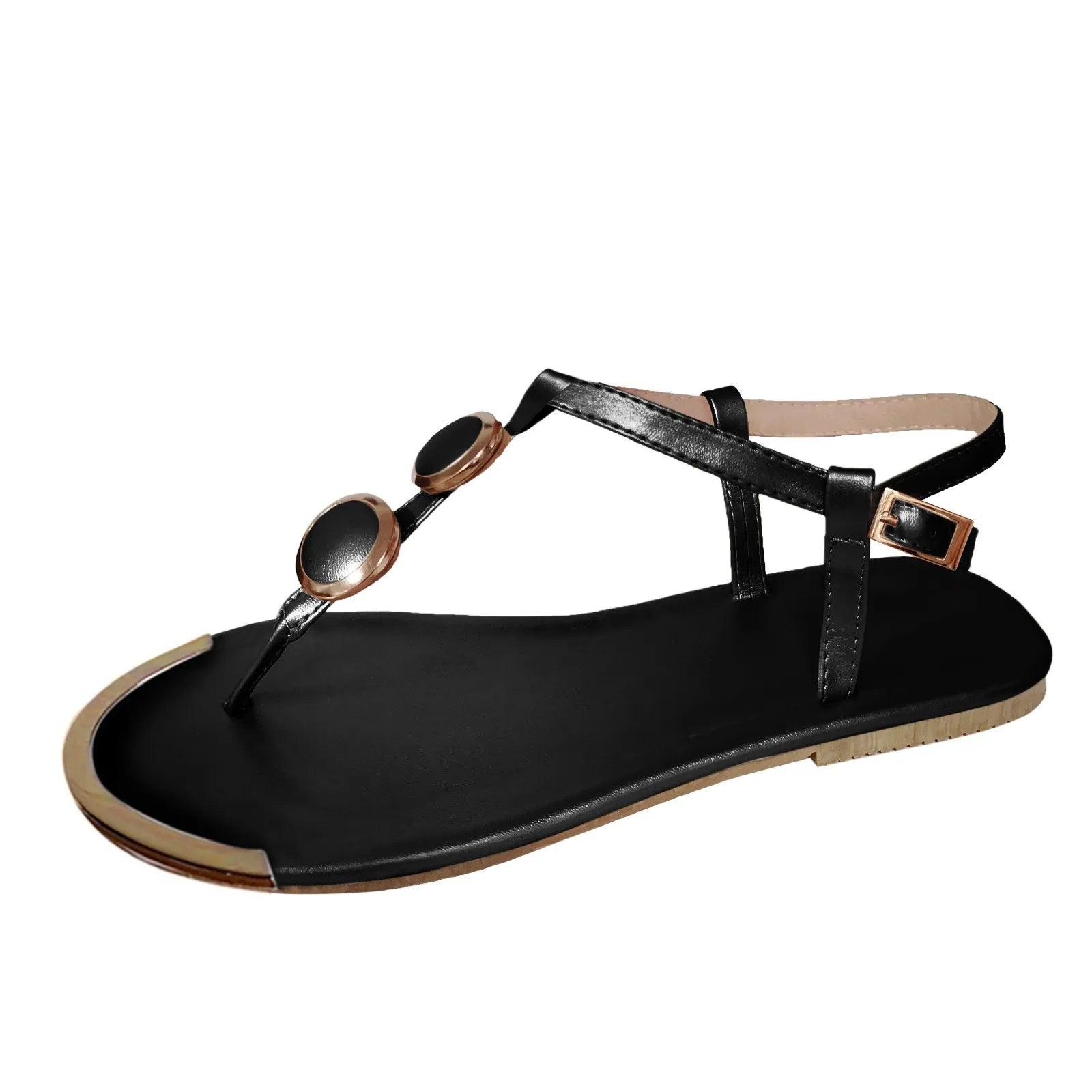 Women's Sandals Buckle Strap Flip Flops Women's Fashion New In Summer Casual Soft Sandals