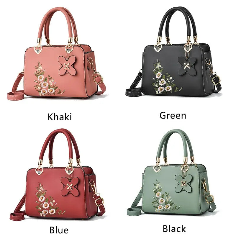 Women Embroidery Handbags Purse Tote Bags