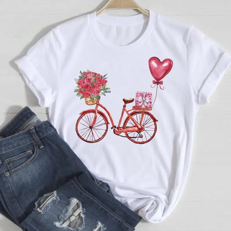 Printed Dress Blouse Women's T-shirt Graphic T Shirts  Women Clothing