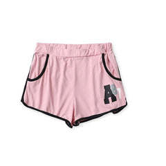 Foreign Trade Casual Letter Printed Running Yoga Shorts