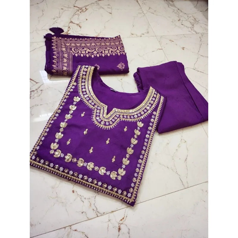 Rayon Kurti Palazzo with Dupatta Set Indian Wedding Salwar Kameez Suit Kurta's