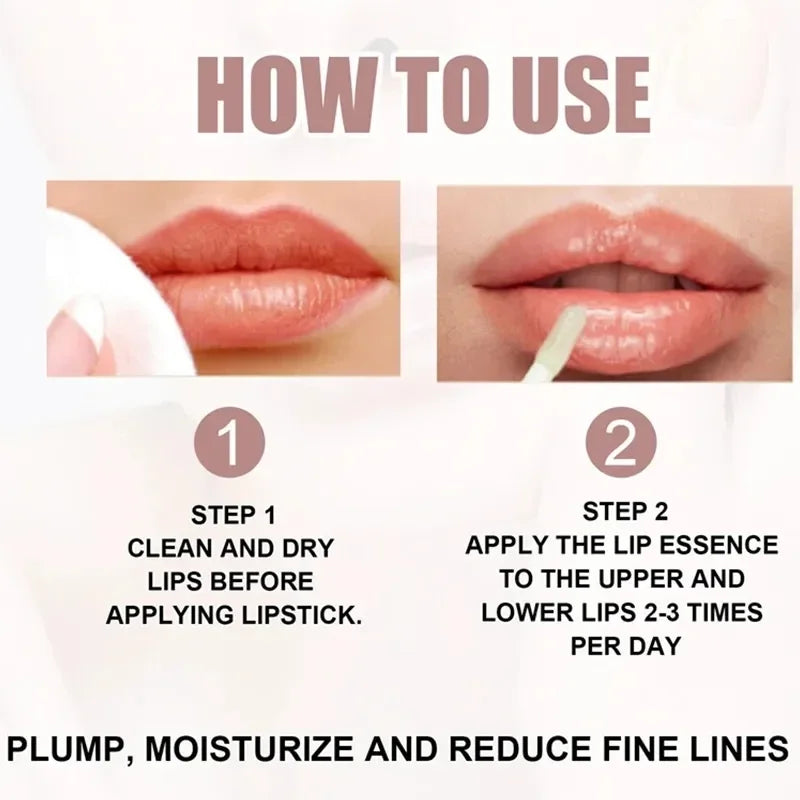 Lip Plump Serum Increase Lip Elasticity Instant Volumising Essential Oil Reduce Fine Lines Repair Nourish Beauty Lip Care