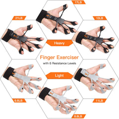 Silicone Finger Trainer Wrist Strength Exercise Hand Grip Expander