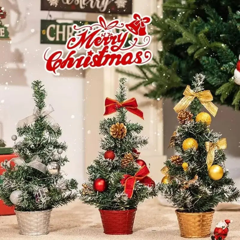 Christmas Tree Home Bedroom Party Decorations  Artificial Christmas Tree Children DIY Handicraft 2025 New Year Gift