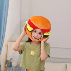 Food Hat Hamburger Fries Chips Cap Costume Cosplay Carnival Dress