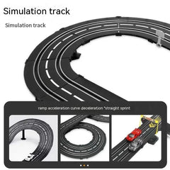 Electric Rail Car  Racing Track Toy Autorama Circuit Voiture Electric Railway Slot Race Double Remote Control Car Toy