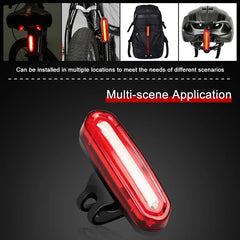 Bicycle Taillight MTB Light Bike Rear Light USB Rechargeable LED Cycling Bicycle Lamp Accessories