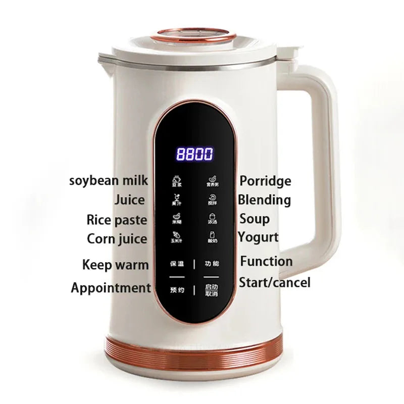 1500ml Soy Milk Machine Electric Juicer Blender Mixer Soybean Milk Maker Wall Breaking Machine