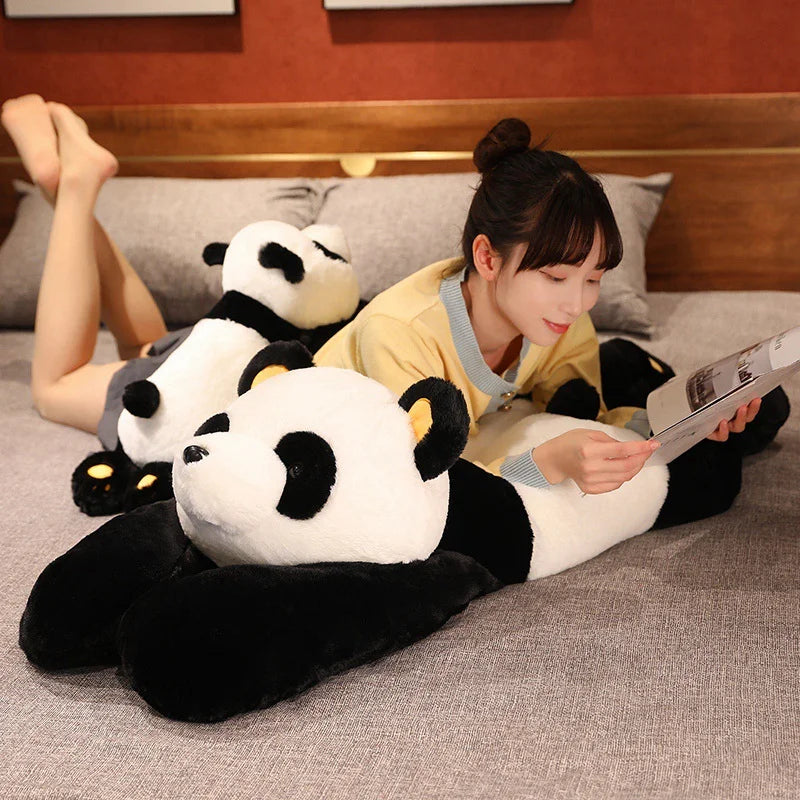 60cm-120cm Giant Panda Plush Toys Soft Sleep Pillow Cartoon Animal Bear